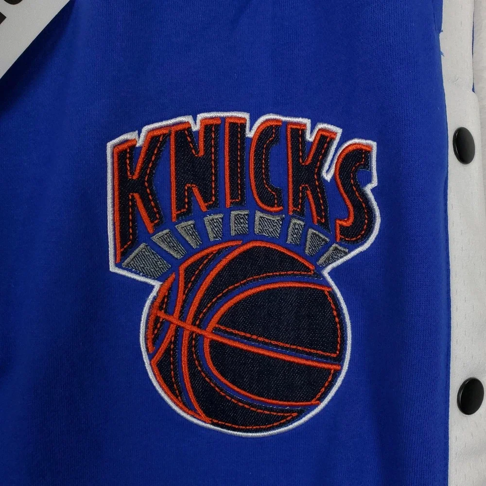 Purple Brand New York Knicks Mitchell & Ness NBA‎ Large Tear Away Pants Blue NWT